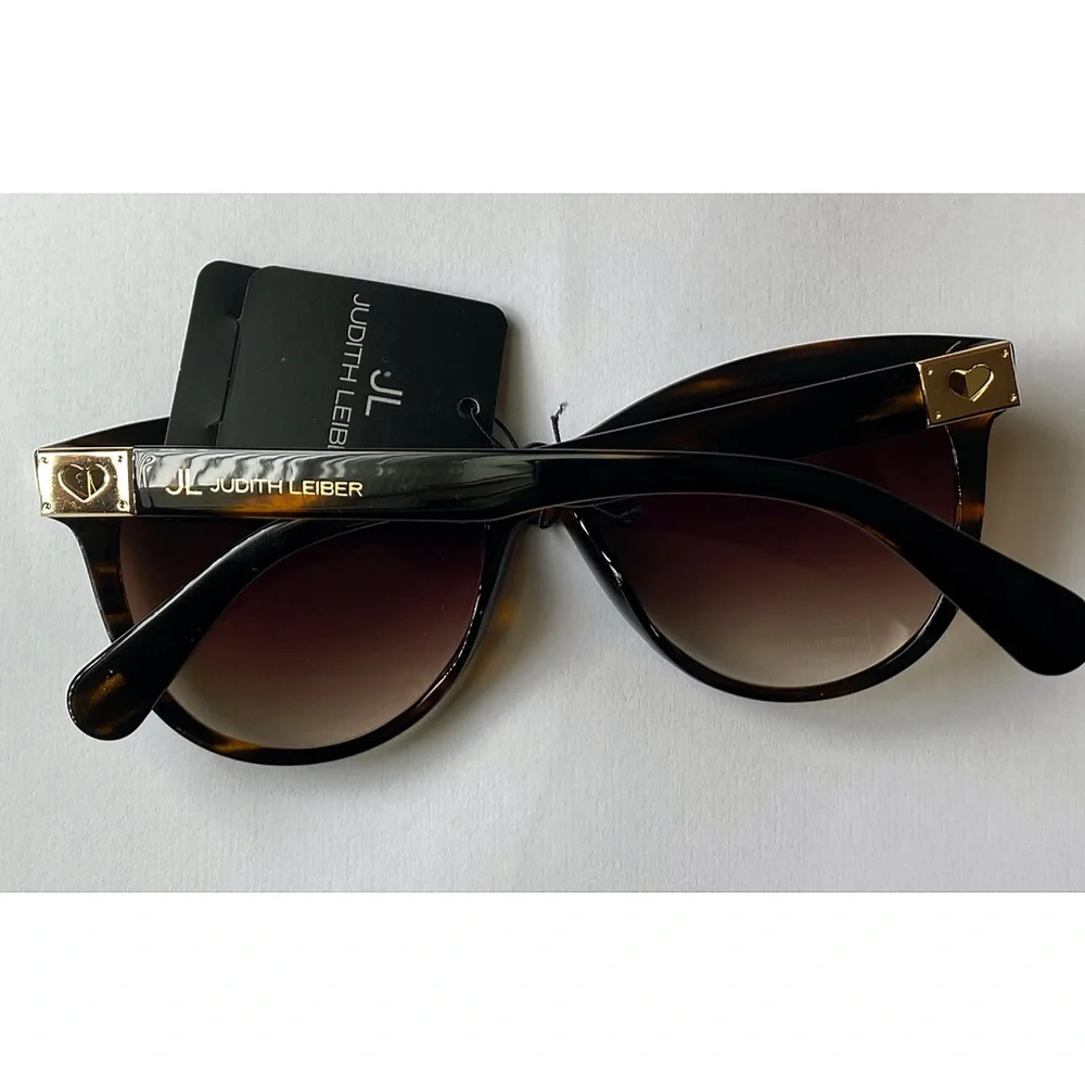 JL Judith Leiber Tortoise Butterfly Sunglasses